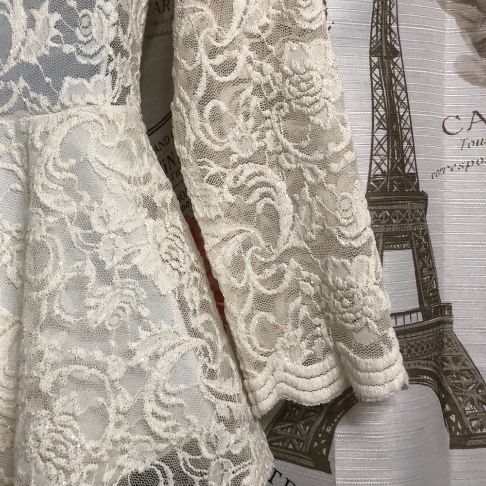 NWT Ivory Sparkling Blouse - Picture 7 of 9